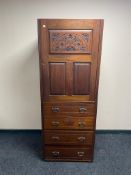 A Victorian mahogany wardrobe/cupboard