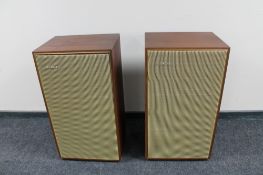 A pair of teak cased Lowther Acousta Speakers with original P 6 M drivers CONDITION