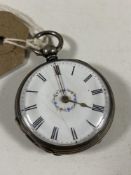 A fine silver fob watch