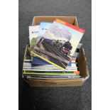 Two boxes of Hornby railway catalogues