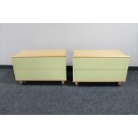 A pair of Hulsta furniture two drawer chests