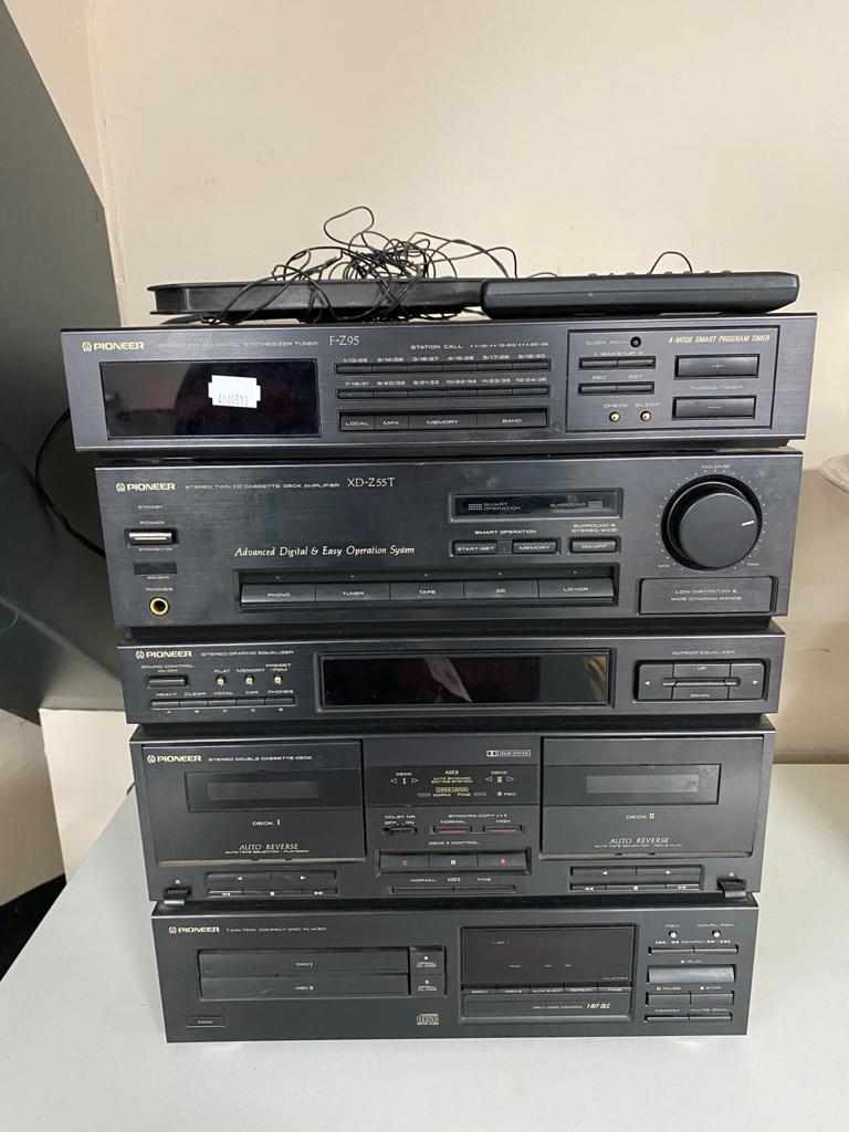 A Pioneer hi/fi system with remote