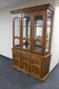 A triple door American style display cabinet