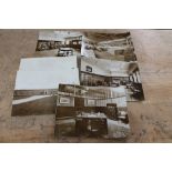 Nine antiquarian monochrome photographs depicting a Hartlepool factory