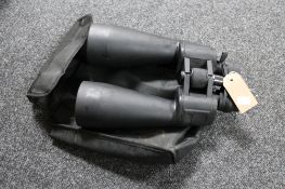 A set of cased 20X-180X100 zoom binoculars in case,