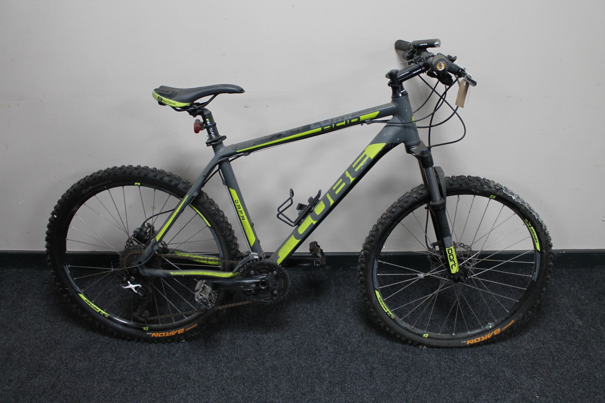 A gent's Cube Acid front suspension mountain bike