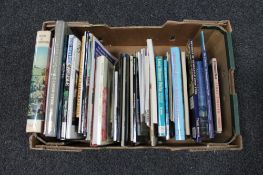 A box of books relating to the North East and Northumberland