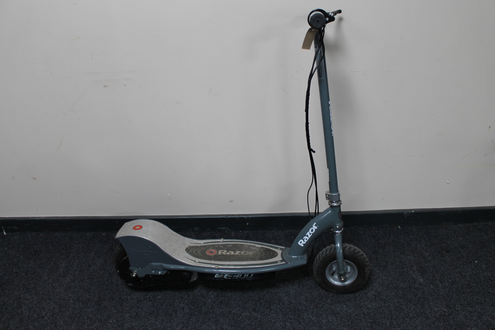 A Razor electric scooter,