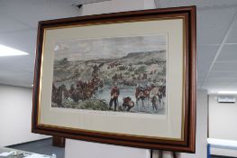 A colour print "On the March to Ulundi"