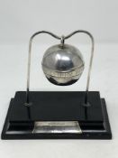A silver racing trophy for The Carlisle Silver Bell,