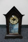 An antique American mantel clock