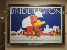 A framed railway picture "Bridlington"