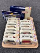 A tray of Lledo Collectables Days Gone Pickford's Van set together with fifteen further boxed Lledo