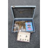 A box of coins to including Victorian and Edwardian pennies, pre decimal coins, assorted crowns,