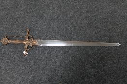 A twin handled fantasy sword