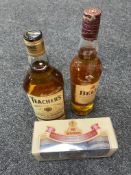 A bottle of Bell's Scotch Whisky 70cl together with a boxed bottle of Teacher's Highland Cream