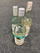 A bottle of Bacardi Superior White Rum 70cl together with two further 1l bottles of White Rum