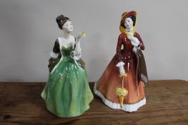 Two Royal Doulton figures;