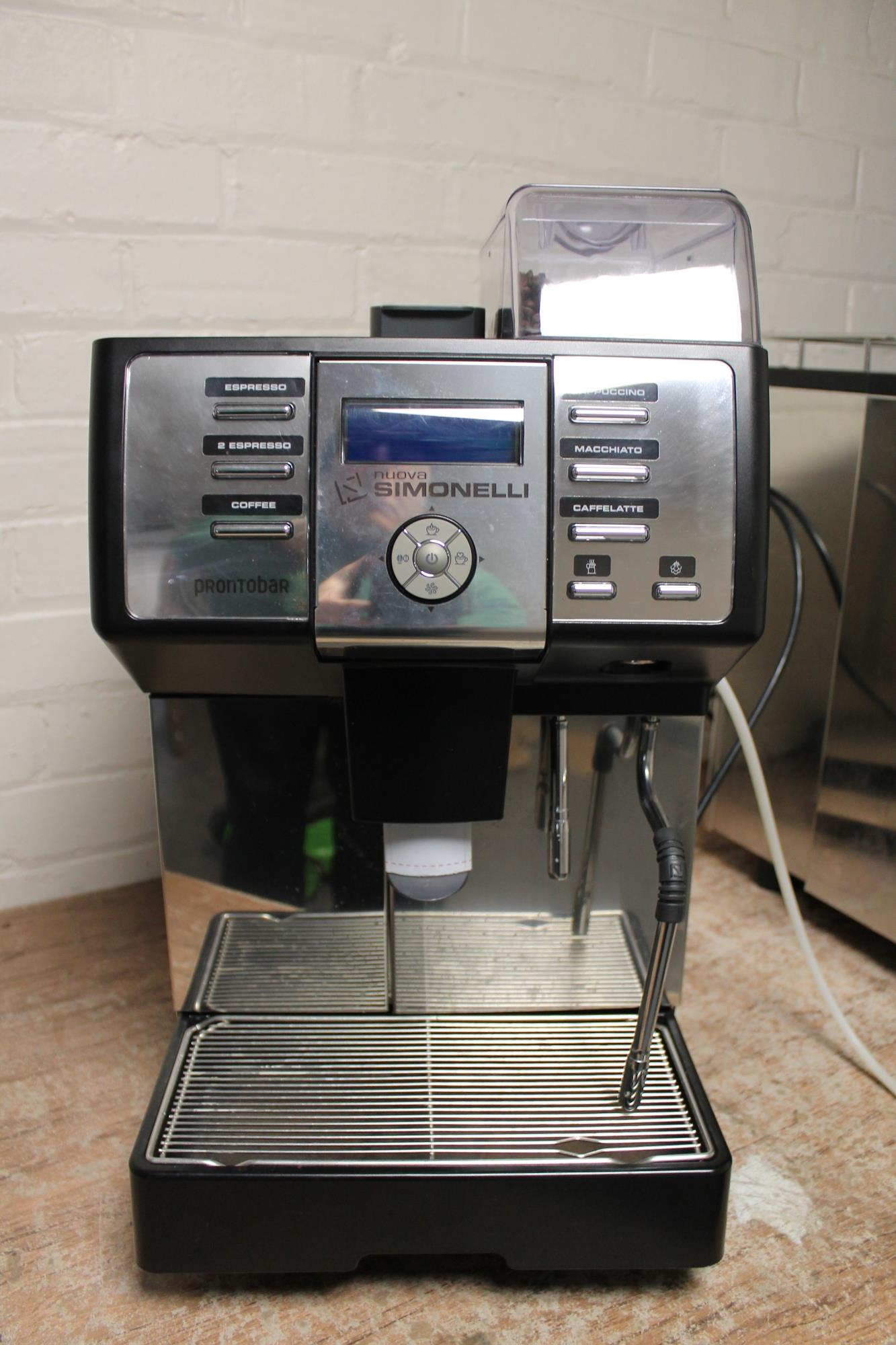 A commercial Nuova Simonelli coffee machine