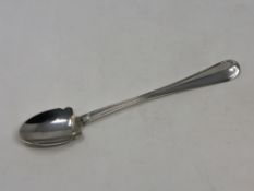 A Georgian silver cheese or butter scoop, Thomas Wallis,