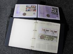 Four folders of Royal Family coin presentation pack