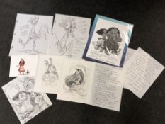 A collection of items relating to the Disney film production 'Moana', to include pencil,