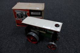 A boxed Mamod traction engine model T.E.