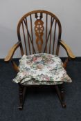 A Windsor rocking chair