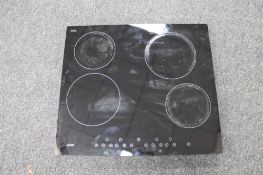 An Logik Schott Ceran ceramic halogen cooker hob