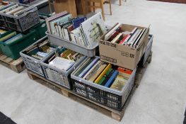 A pallet of hardback books - Nature and wildlife, novels,