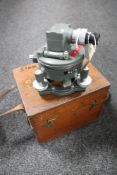 A Watts surveyor's theodolite in fitted box