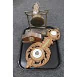 A tray of continental barometer,