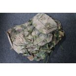 A box of four army camouflage bags