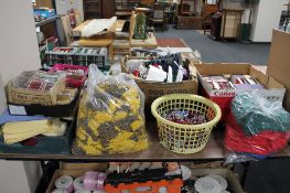 A large quantity of haberdashery items, Newey snap fasteners, safety pins, thread,