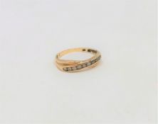 A 9ct gold dress ring, size N. CONDITION REPORT: 1.5g.