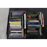 Two boxes of hardback books - Dictionaries, reference,