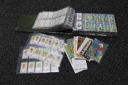 A large collection of cricket cigarette cards by Wills, Players,