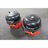 Two Henry vacuums,