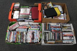 Four boxes of DVD's