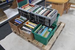 A pallet of hardback books - atlas's, history, London,