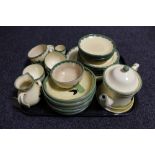 Twenty-seven pieces of German Zeller pottery tea ware