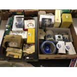 Two boxes of boxed and unboxed Ringtons china, commemorative ware,