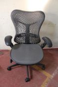 A Herman Miller Mirra 2 Tri-flex Precision executive office armchair with mesh fabric seat (rrp