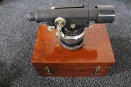 A Stanley theodolite in fitted box