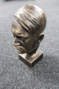 A cast iron bust - Hitler