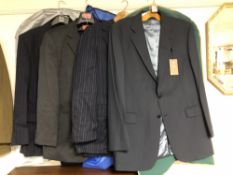 Three two-piece suits by Christian Dior, Simon Carter and Hector Powe,