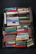 Two boxes of mainly 20th century hardback books