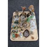 A tray of animal figures, Beswick fox (a/f),