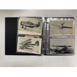 An album of early twentieth century aviation postcards