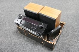 A box of Dennon Avr-x52 0Bt AV surround receiver,